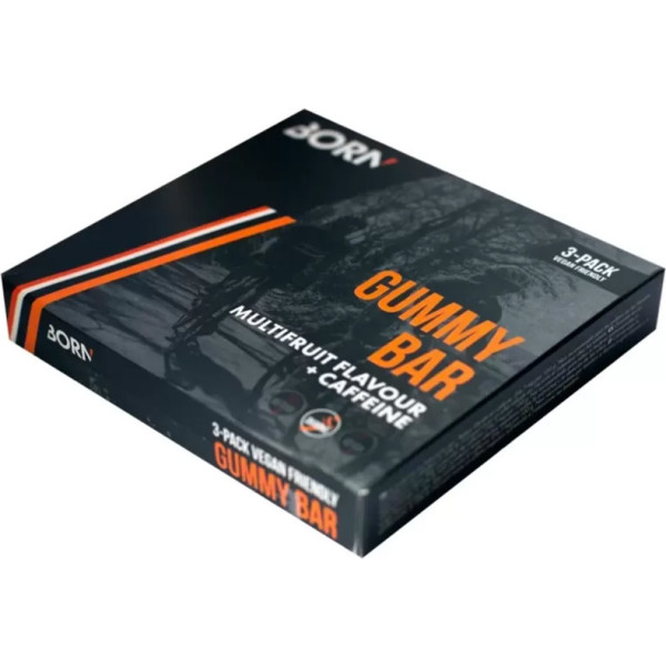 Born Barrita Gummy Bar Con Cafena Durante Multifrutas 30 Gr (3 Unidades)