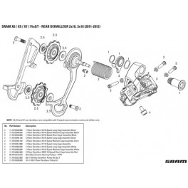Sram Rec Caja Media/Roldanas Cambio X9 10V 2012 Bla Sram Rec Caja Media/Roldanas Cambio X9 10V 2012 Bla