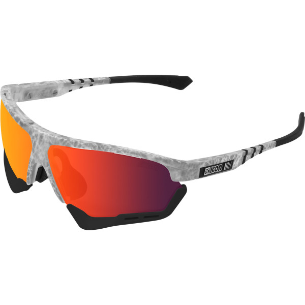 Scicon Sports Unisex Aerocomfort Scn-pp Sports Performance Sunglasses Blanco Congelado / Azul