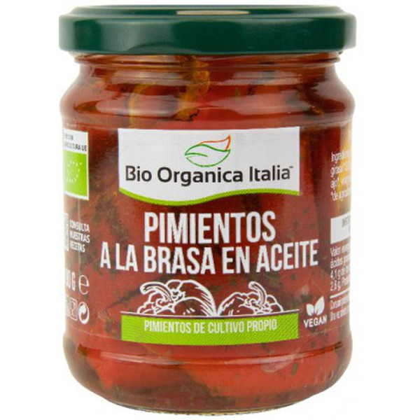 Bio Organica Italia Pimientos A La Brasa En Aceite 190 G