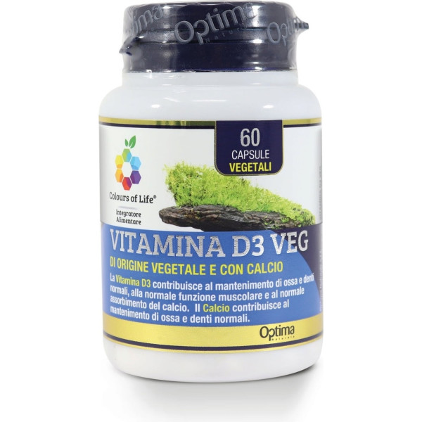 Colours Of Life Vitamina D3 Veg 60 Caps De 500mg