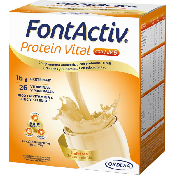 Fontactiv Vital Protein Vainilla 14 Sobres
