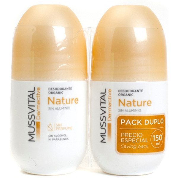 Mussvital Pack 2 Desodorante Nature 2 Unidades De 75ml