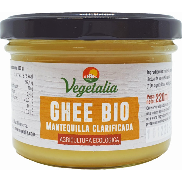 Vegetalia Ghee Mantequilla Clarificada Bio 220 Ml