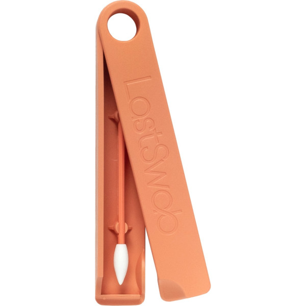 Lastswab Barra Desmaquillante Reutilizable Con Estuche Naranja/rosa 1 Unidad (salmón)