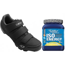 Pack Giro Zapatillas Carbide R Negro + Victory Endurance Iso Energy 900 gr Pack Giro Zapatillas Carbide R Negro + Victory Endurance Iso Energy 900 gr
