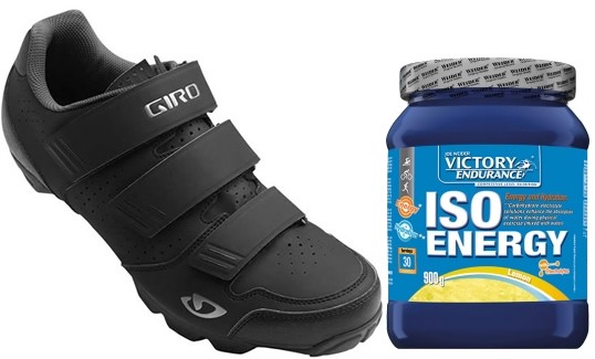 Pack Giro Zapatillas Carbide R Negro + Victory Endurance Iso Energy 900 gr Pack Giro Zapatillas Carbide R Negro + Victory Endurance Iso Energy 900 gr