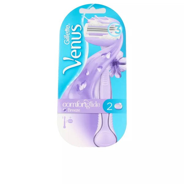 Gillette Venus Breeze Comfortglide-Maschine + 2 Nachfüllpackungen für Damen