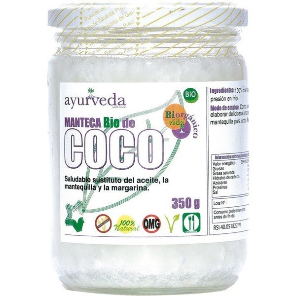 Beurre de Noix de Coco Ayurvédique 350 Gr