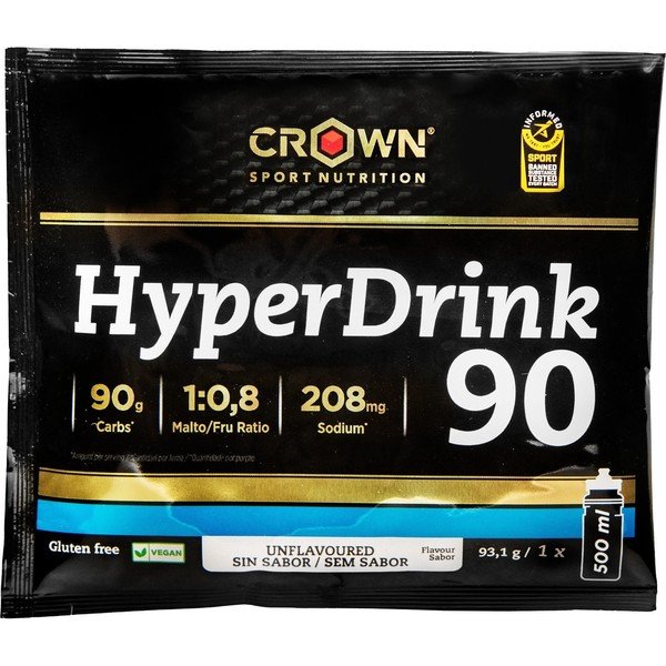 Crown Sport Nutrition Hyperdrink 90 1 Busta X 93,1 Gr / Alto Contenuto Di Carboidrati E Sodio Extra