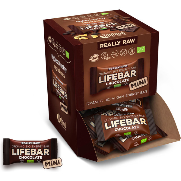 Lifefood Lifebar Mini Choco Bio 25g Caja De 20 Unidades