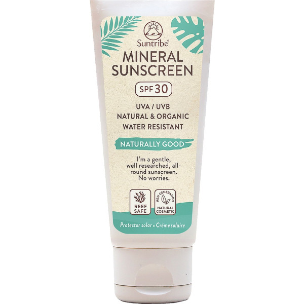 Suntribe Crema Solar Mineral Protectora Corporal Y Facial Spf 30 100 Ml De Crema