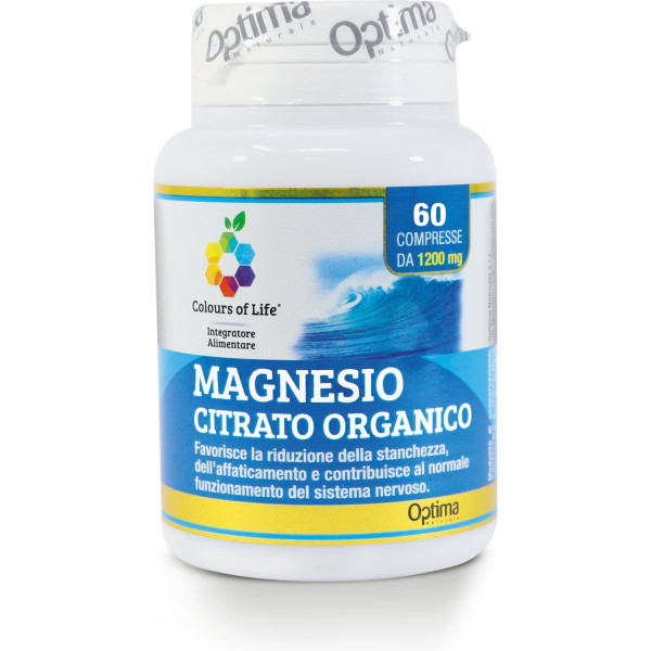 Colours Of Life Citrato De Magnesio 60 Comprimidos De 1200mg