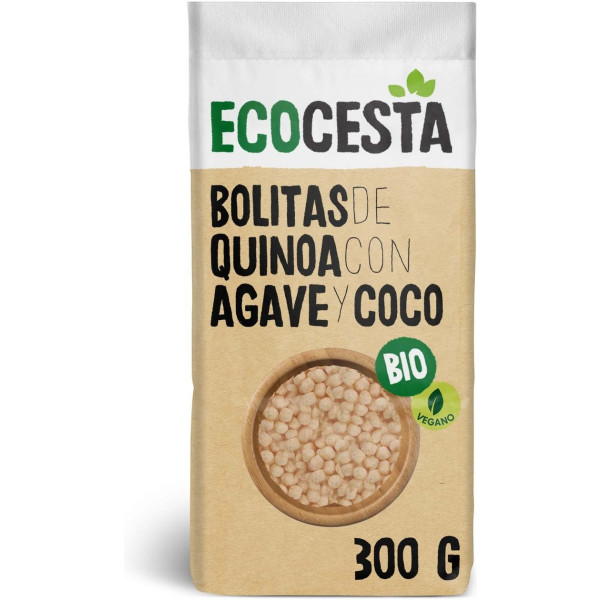 Ecocesta Bolitas De Quinoa Con Agave Y Coco 300 G (agave - Coco)