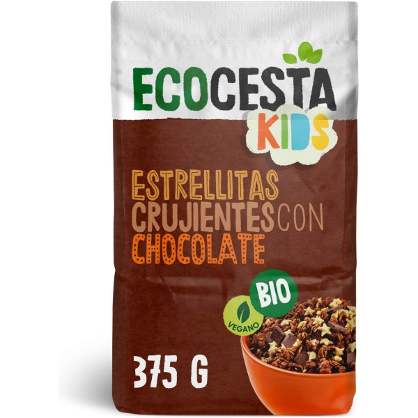 Ecocesta Estrellitas Crujientes Chocolate Bio 375 G (chocolate - Avena)