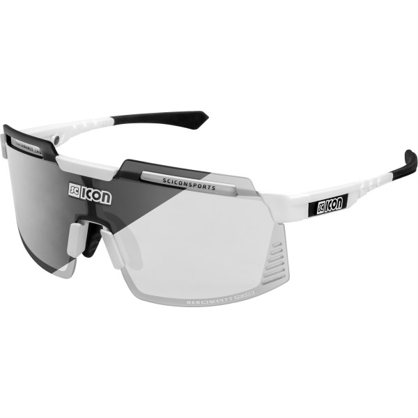 Scicon Sports Aerowatt Foza Gafas De Sol Deportivas (blanco Lucido / Fotocromàtico)