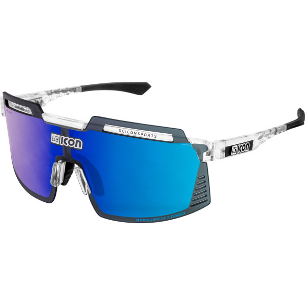 Scicon Sports Aerowatt Foza Gafas De Sol Deportivas (cristal Lucido / Azul Espejo)
