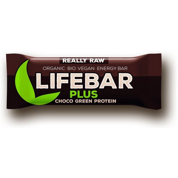 Lifefood Lifebar Plus Chocolat Aux Protéines Vertes Bio 47 G