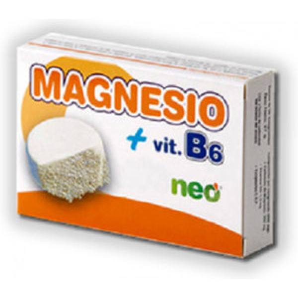 Neo - Magnesio + B6 30 Comprimidos - Complemento Alimenticio Anti Estrés - Evita Calambres y Contracturas
