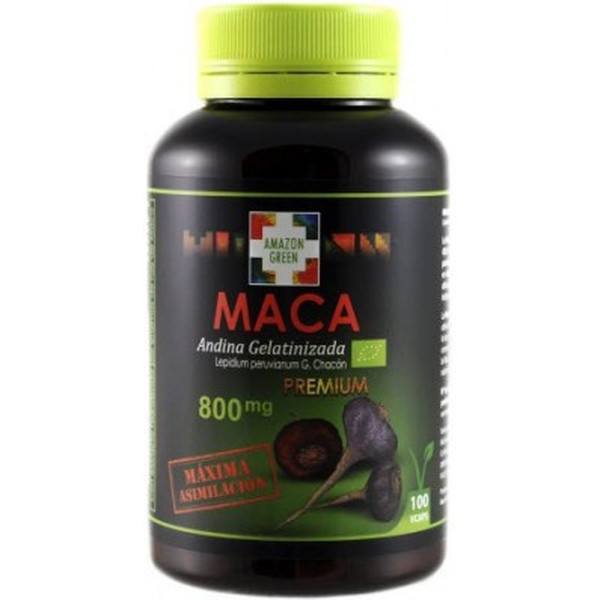 Amazon Green Maca Andina Roja Y Negra 100 Vcap