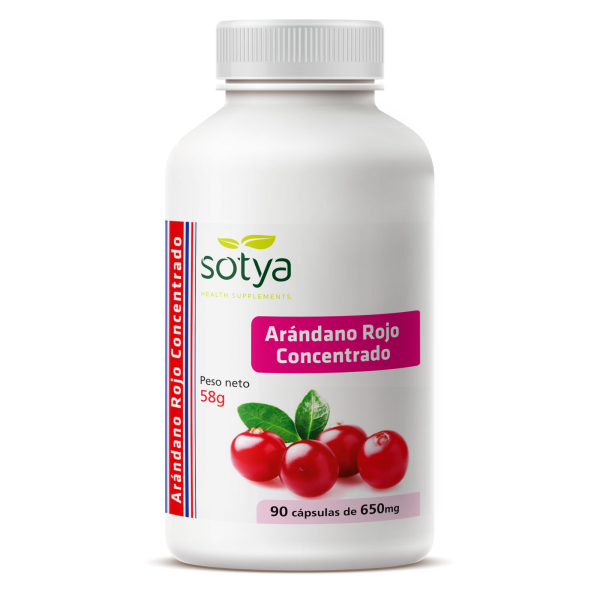 Sotya Red Cranberry Concentrate 90 Kapseln mit 650 mg - Nahrungsergänzungsmittel