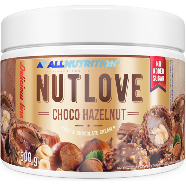All Nutrition Schokoladen-Haselnuss-Creme Nutlove Schoko-Haselnuss 500 Gr