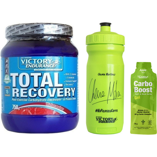 Pack PRESENTE Victory Endurance Total Recovery 750 gr + Garrafa Chema Martínez 500 ml