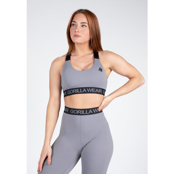 Gorilla Wear Colby Sports Bra - Gray - XL