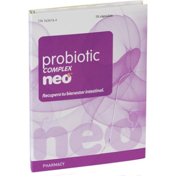 Neo - Complemento Alimenticio Probiotic Complex 15 Cápsulas - Bienestar Intestinal y Emocional