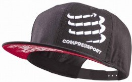 Compressport Gorra Flat Cap Negra Compressport Gorra Flat Cap Negra