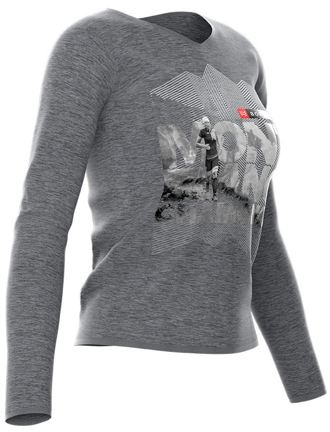Compressport Training Tshirt LS Camiseta Manga Larga Mujer Mont Blanc 2018 Gris Compressport Training Tshirt LS Camiseta Manga Larga Mujer Mont Blanc 2018 Gris