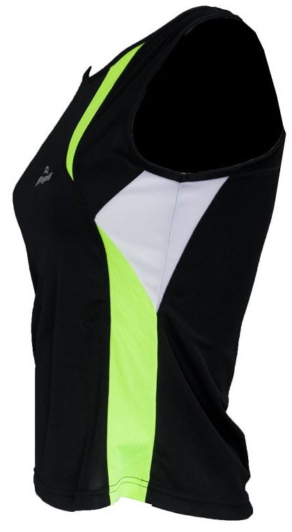 Rogelli Camiseta Mujer sin Mangas Alton Negro - Fluor Rogelli Camiseta Mujer sin Mangas Alton Negro - Fluor