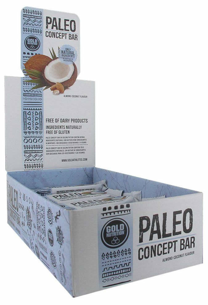 Gold Nutrition Paleo Concept Bar 20 barritas x 50 gr Gold Nutrition Paleo Concept Bar 20 barritas x 50 gr