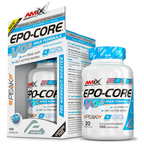 Amix Performance Epo-Core VO2 Max 120 caps Pre-Entreno Sin Cafeína Antioxidante 