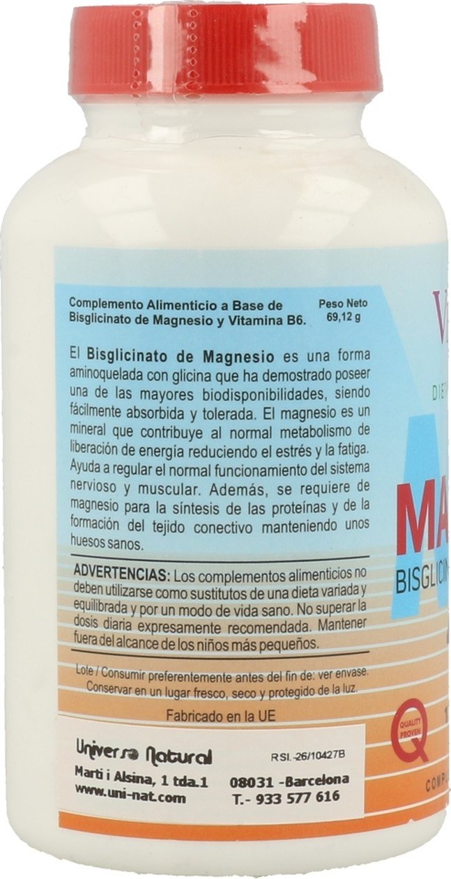 Vbyotic Bisglicinato De Magnesio 400 Mg 120 Comprimidos - BULEVIP