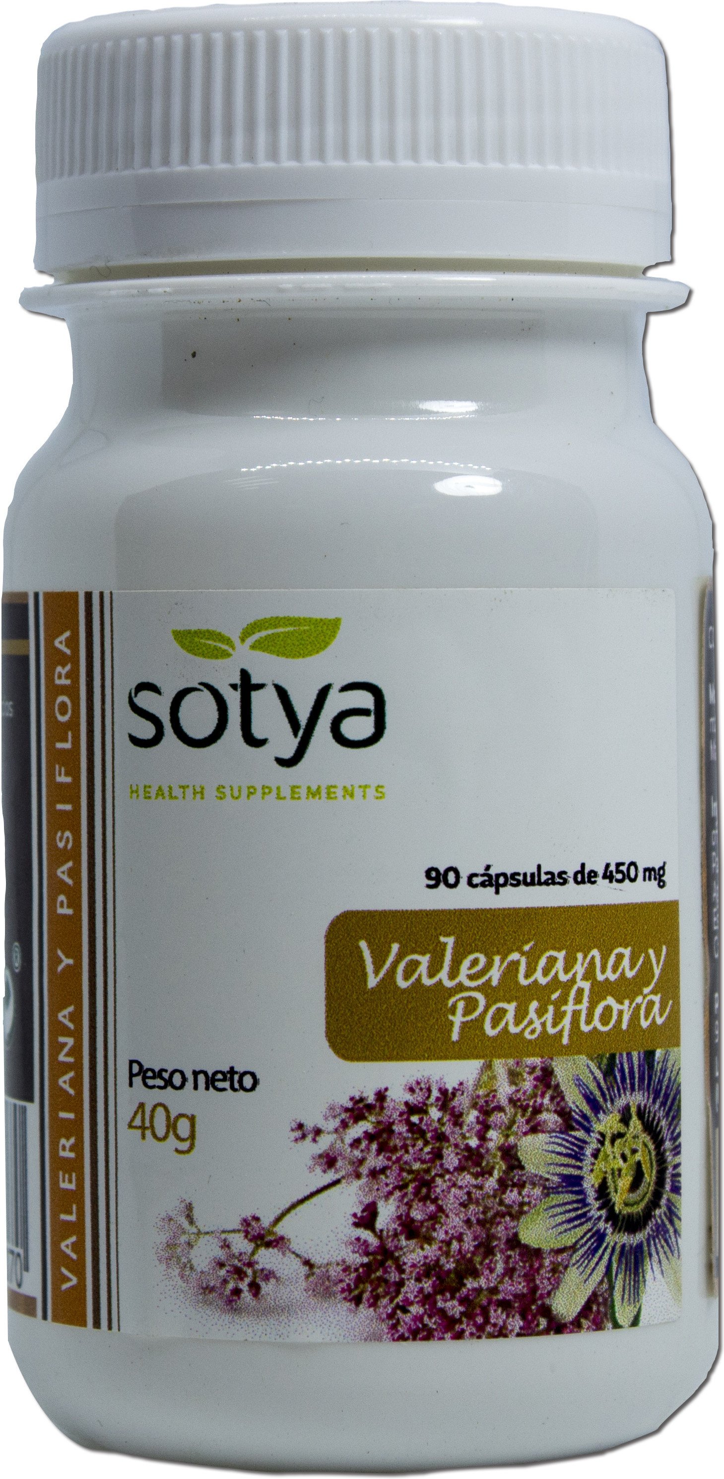 Sotya Valeriana Y Pasiflora 450 Mg. Caps. 90u - BULEVIP