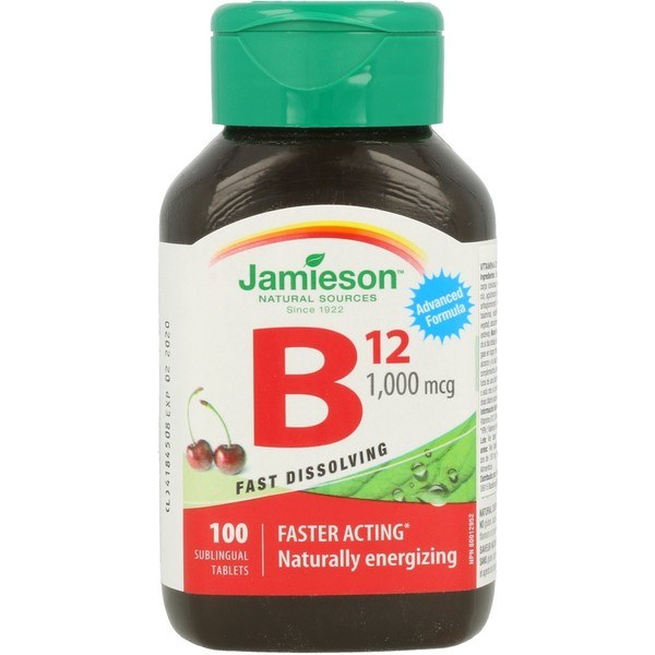 Jamieson Vitamina B12 (Metilcobalamina) 1000mcg 100 Tableta