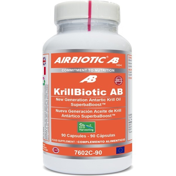 Airbiotic Krillbiotic Ab Ecoharvesting Omega 3,6 Y 9, 90 Cap