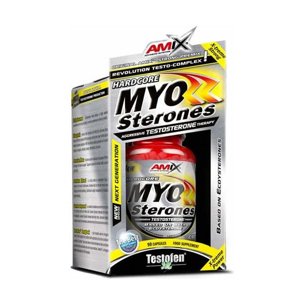 Amix Myosterones 90 Capsule - Promuove lo sviluppo muscolare / Alto contenuto di ecdysterone