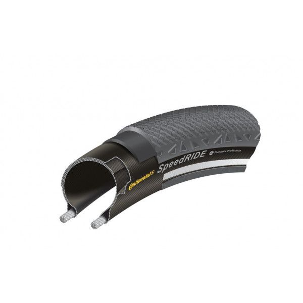 Copertone Continental Speed Ride 700x42c Skin Rigida Nero Riflettente 42-622