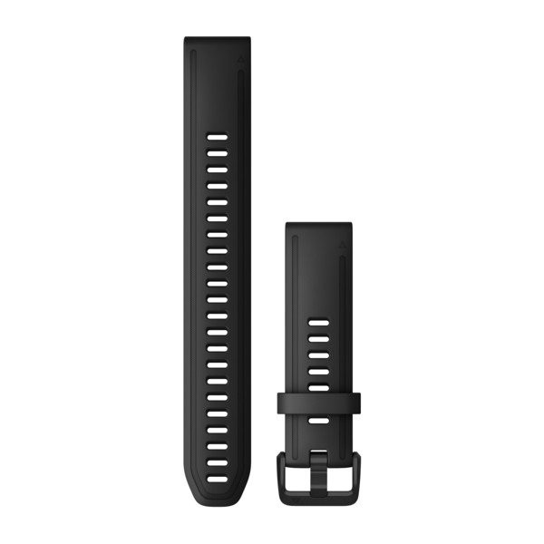 Garmin Quickfit 20 Watch Bands Black Silicone (large)