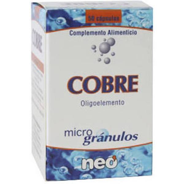 Neo - Cobre - 50 cápsulas - Suplemento Alimentar para Pele e Ossos - Auxilia na formação do Colágeno Natural