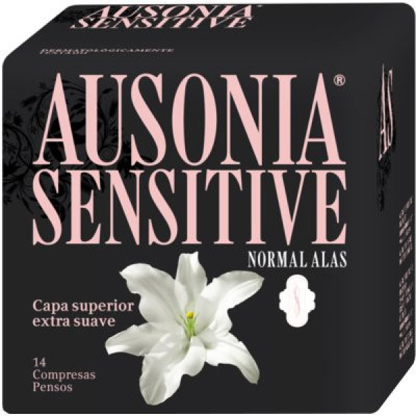 Ausonia Sensitive Compresas Normal Alas 14 Uds Mujer