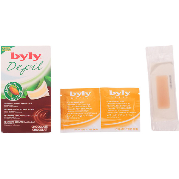 Byly Depil Bandas Faciales Chocolate 12 Uds Mujer