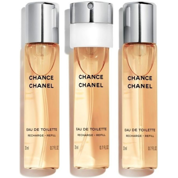 Chanel Chance Eau de Toilette Spray Twist & Spray 3 Recharges X 20 Ml Femme