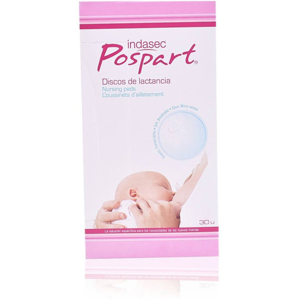 Indasec Pospart Discos De Lactancia 30 Uds Mujer
