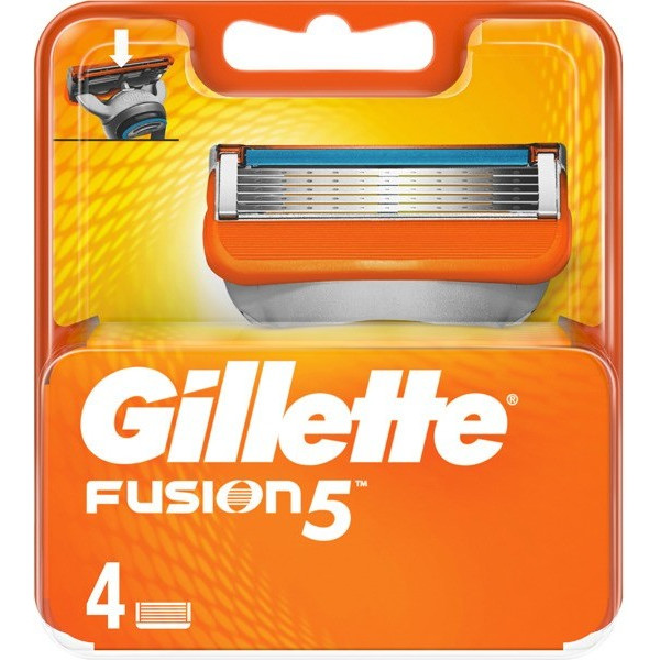Gillette Fusion Cargador 4 Recambios Hombre